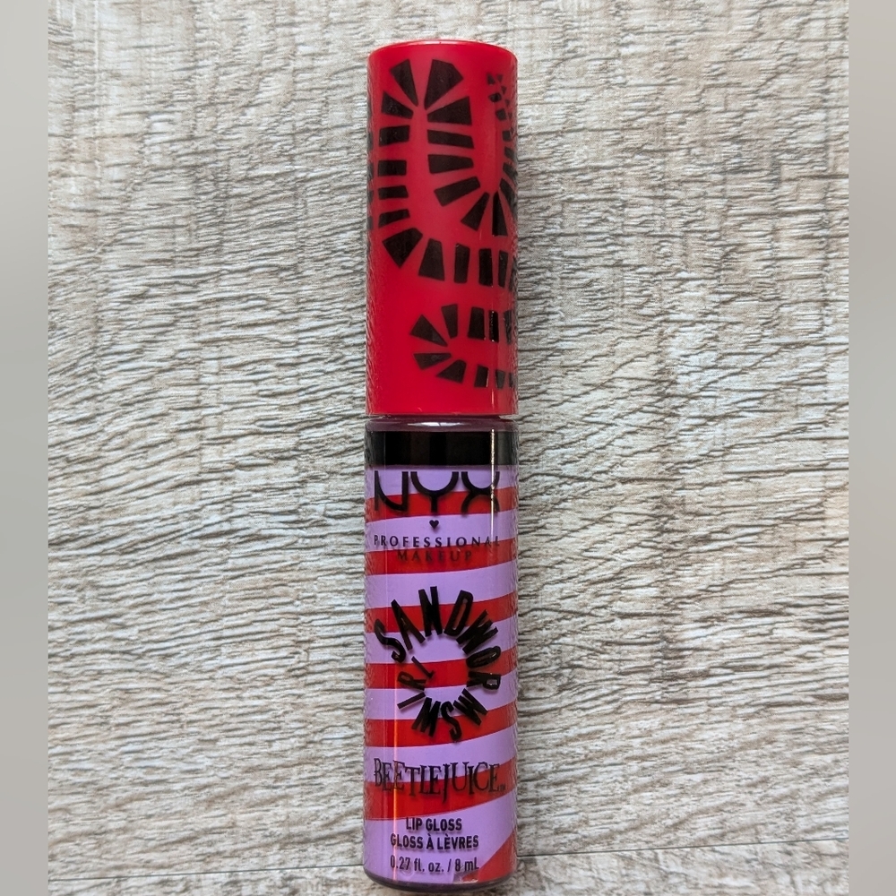 NYX Sandworm Swirl Beetlejuice Lip Gloss - NEW